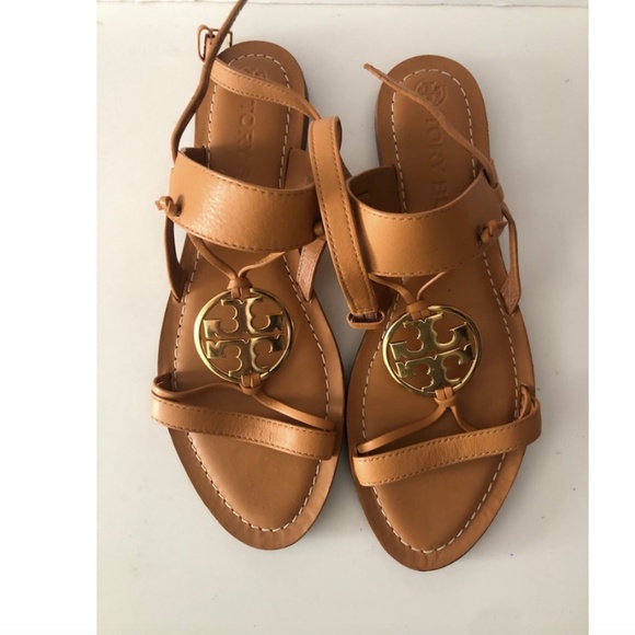 Tory Burch Caramel New Miller Slingback Sandals - Picture 6 of 6